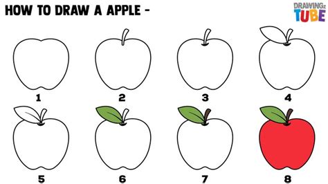 How to Draw an Apple for Kids