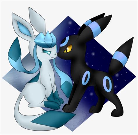 Download Glaceon Umbreon Shiny Freetoedit - Pokemon Glaceon And Umbreon ...