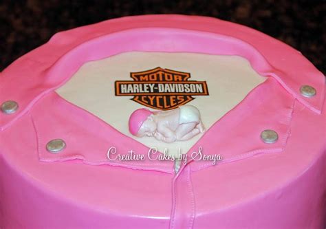 Harley Davidson Baby Shower Cake - Cake by Sonya - CakesDecor