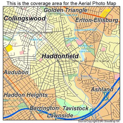 Aerial Photography Map of Haddonfield, NJ New Jersey