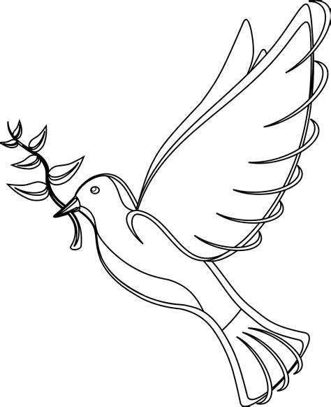 Dove Line Drawing Clipart Best Clipart Best Clipart Best | Images and ...