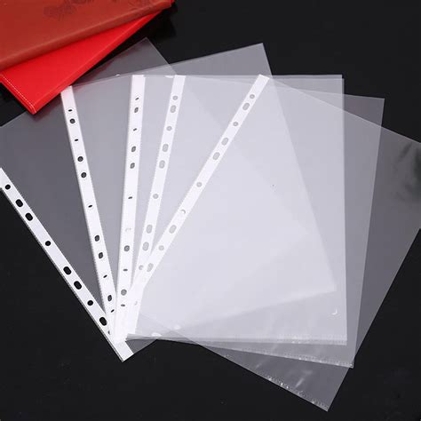 20x A4 Plastic 11 Holes Copy Safe Sheet Protectors Documents File Cove ...