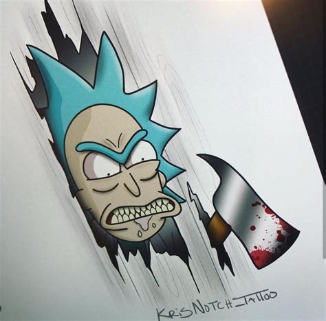 Rick and Morty x The Shining | Rick and morty tattoo, Rick and morty ...