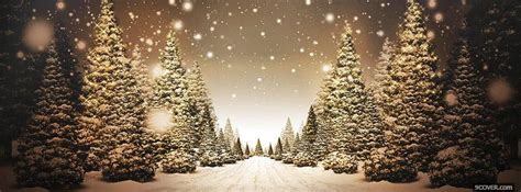 Beautiful Christmas Road Photo Facebook Cover