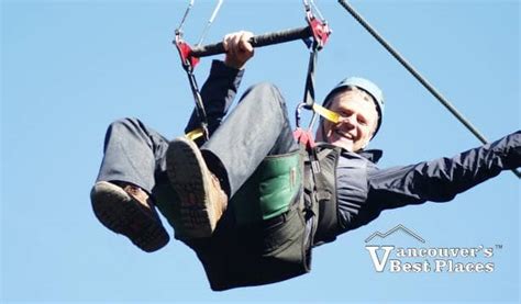 Hanging from Grouse Zipline | Vancouver's Best Places