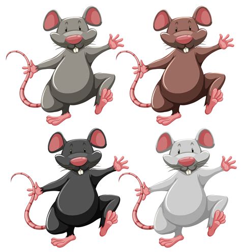 Four mice 294735 Vector Art at Vecteezy