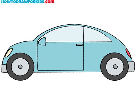 How to Draw a Simple Car - Easy Drawing Tutorial For Kids