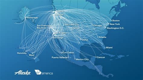 Map Of Alaska Airlines Routes - The Map Of Africa Countries