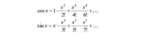 trigonometry - Implementing Taylor Series for sine and cosine in C ...