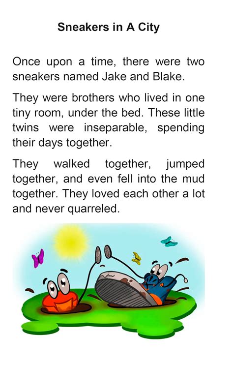 Sneakers In A City: Short Funny Bedtime Story with Pictures | Etsy