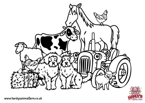 This Is Farm Animal Color Pages Coloring For Kids Sketch Coloring Page