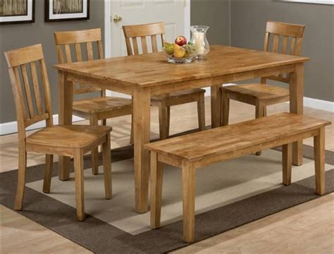 Jofran Furniture Simplicity Honey 6pc Dining Room Set | Rectangle ...