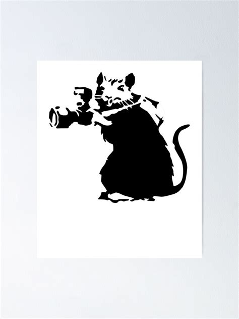 "Banksy Rat Photographer " Poster by ThatMerchStore | Redbubble