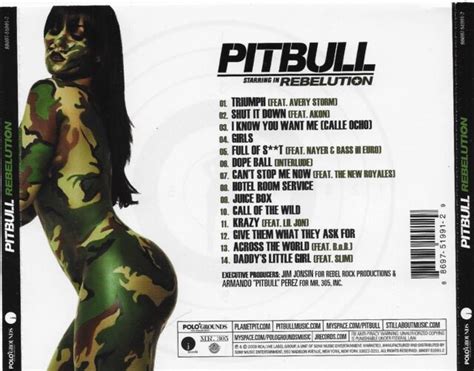 Pitbull Starring in Rebelution [PA] by Pitbull CD Aug-2009 J Records | eBay