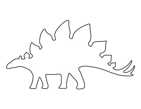 Printable Stegosaurus Template