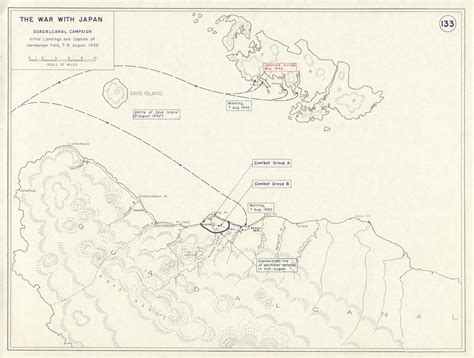 Henderson Field Guadalcanal Ww2 Map