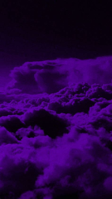 Dark Purple Clouds Purple Sky Aesthetic HD phone wallpaper | Pxfuel