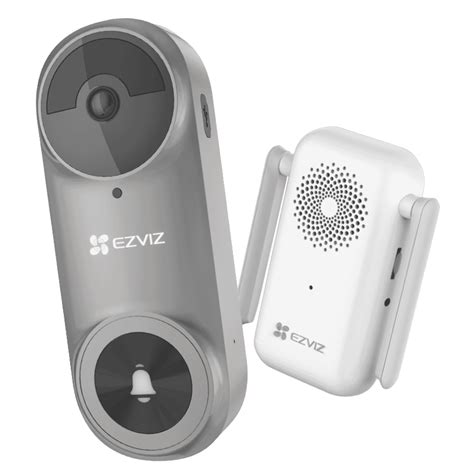 EZVIZ DB2 PRO Grey 5MP Battery Video Doorbell with AI Detection ...