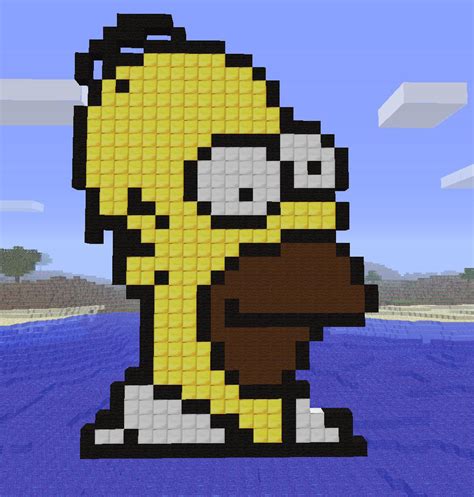 Homer Simpsons Minecraft by milchi on DeviantArt