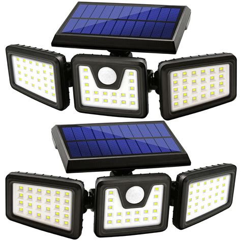 Solar Lights Outdoor, Wireless LED Solar Motion Sensor Lights Outdoor ...