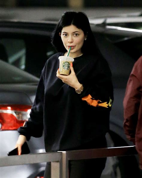 KYLIE JENNER Without Makeup Leaves a Starbucks in Beverly Hills 03/30 ...