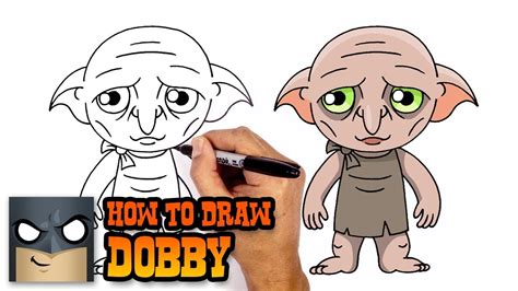 How To Draw Dobby The House Elf Easy How to draw a portrait of dobby ...