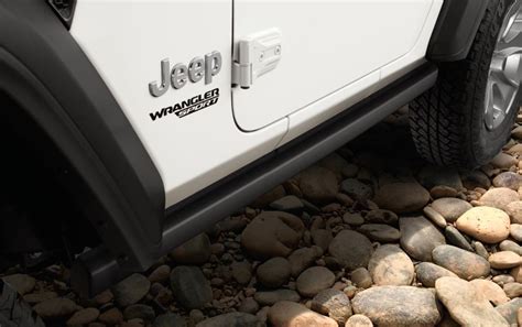 2021 Jeep Gladiator Rock Rails are made of Black, powder coated steel ...