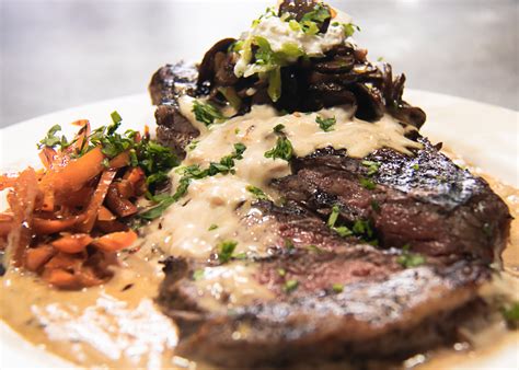 Steak with Gorgonzola Sauce - A Pinch of Salt Lake