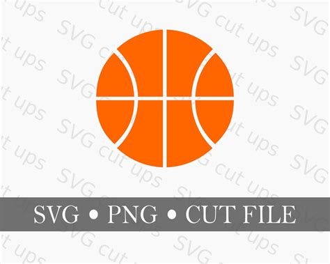 Basketball PNG SVG Cut File for Cricut - Etsy