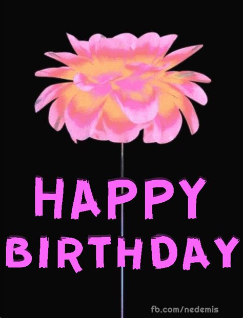 Happy Birthday Flowers Gif Images For Whatsapp - Happy Birthday Flowers ...