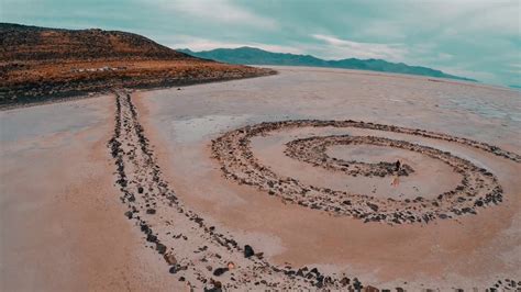 Spiral Jetty, Great Salt Lake, Utah. - YouTube