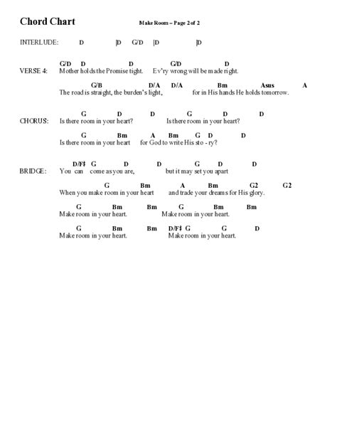 Make Room (Choral Anthem SATB) Chords PDF (Word Music Choral / Arr ...