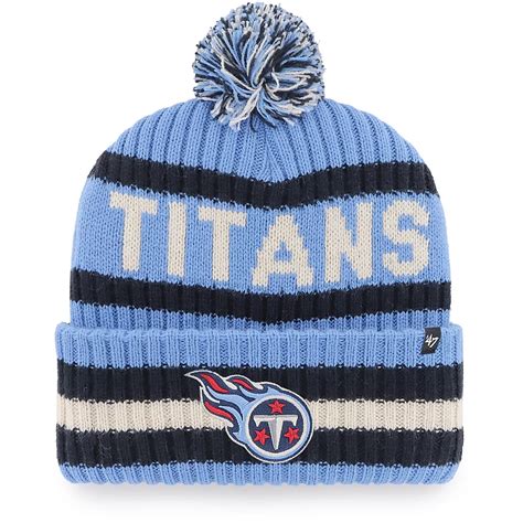 '47 Tennessee Titans Bering Cuff Knit Pom Hat | Academy