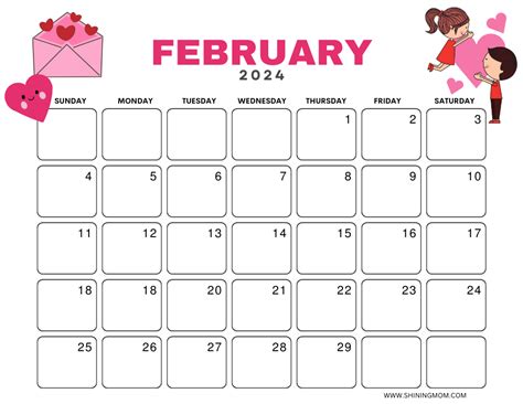 February 2024 Printable Calendar Page A Day - Doro Nanete