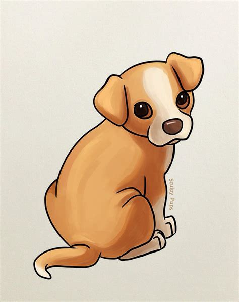 Cute puppy drawing by SculptedPups on DeviantArt