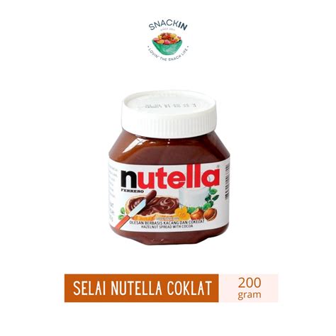 Jual Nutella Chocolate Hazelnut Spread 200gr - Selai Coklat Nutella ...