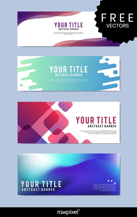 Free modern business banner templates | Web banner design, Website ...