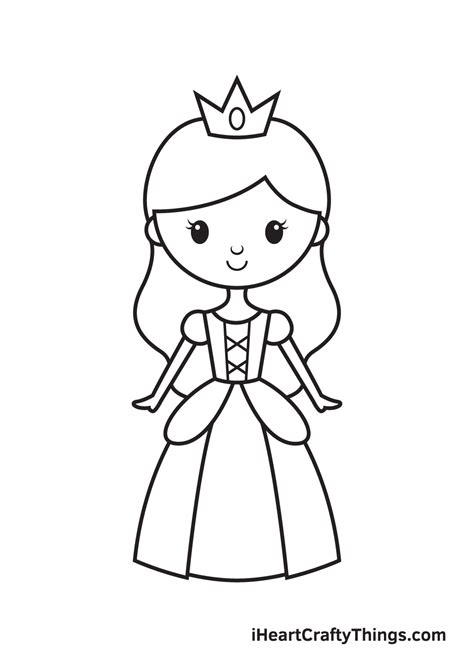 Princess Drawing — How To Draw A Princess Step By Step