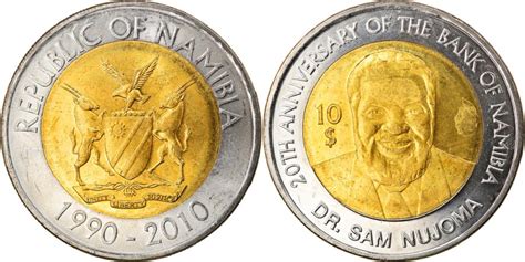 Coin, Namibia, 10 Dollars, 2010, , Bi-Metallic, KM:21 | African Coins