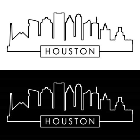 Houston Skyline Outline