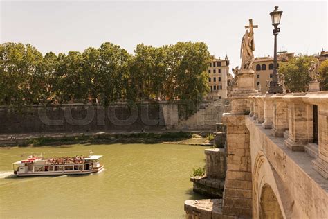 River boat cruise in Rome Italy | Stock image | Colourbox