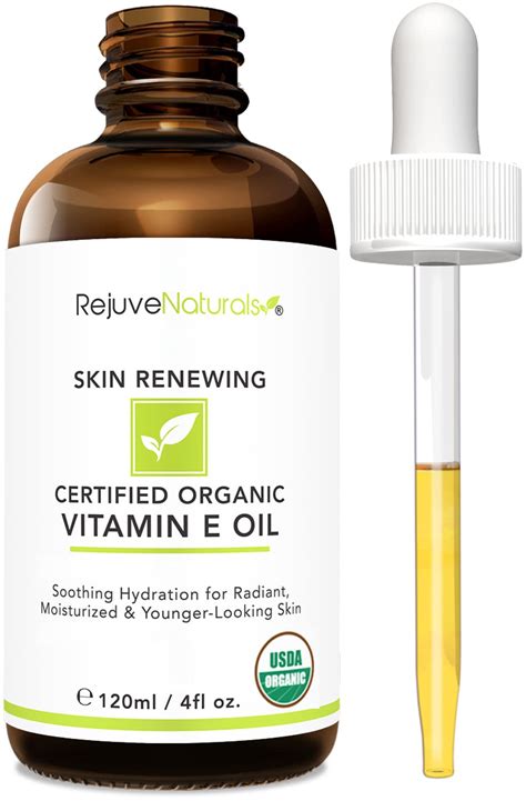 Amazon.com: Vitamin E Oil - 100% All Natural & USDA Organic (LARGE 4oz ...