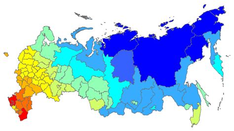 Climate Map Of Russia