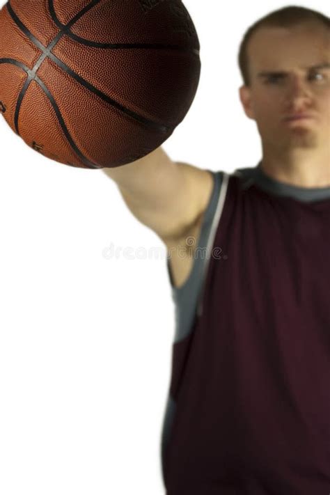 Player Palming A Basketball Stock Image - Image of fitness, caucasian ...