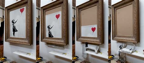 Banksy's 'Director's Cut' of His $1.4M Art Getting Shredded at Auction ...