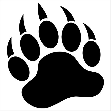 Black Bear Paw Prints / Free Bear Paw Print, Download Free Clip Art ...