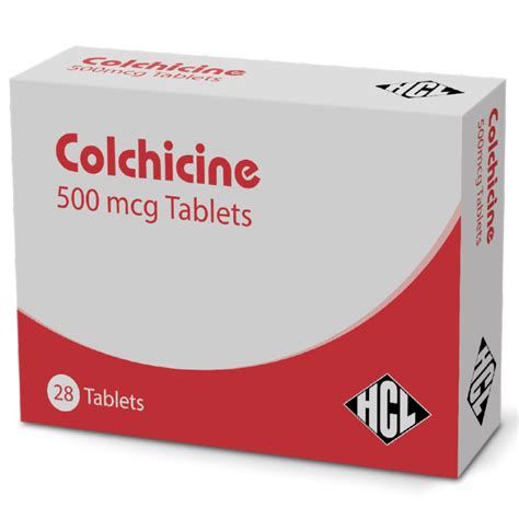 Halewood Colchicine Tablets BP 500mcg - Made in Britain