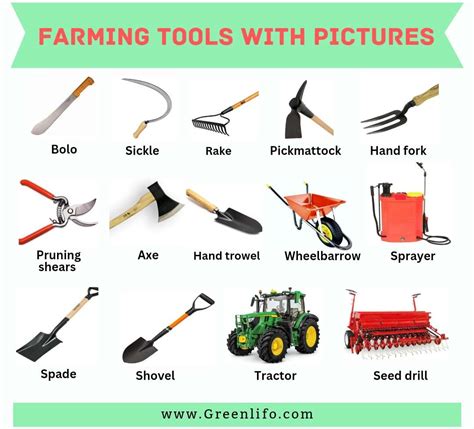 Common Farm Tools And Equipment: Names, Pictures, And Uses » Green Lifo