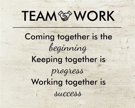 Buy Teamwork Coming Together Is The Beginning Office Wall Art Decor ...