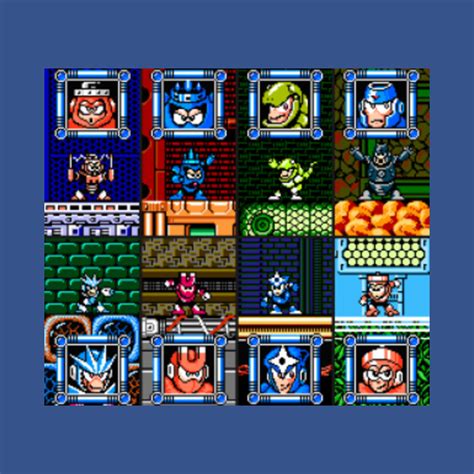 Mega Man 3 Bosses - Mega Man 3 - T-Shirt | TeePublic